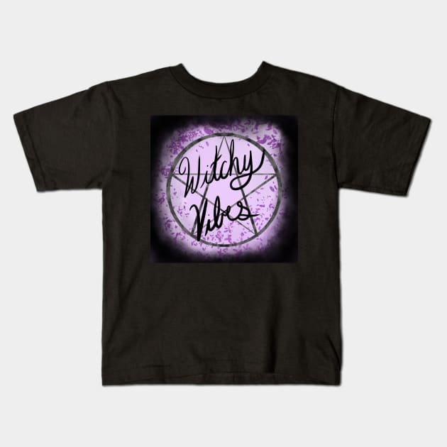 Witchy Vibes Kids T-Shirt by Kcinnik